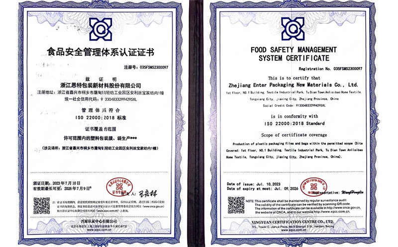 Certificaci&oacute;n ISO 22000